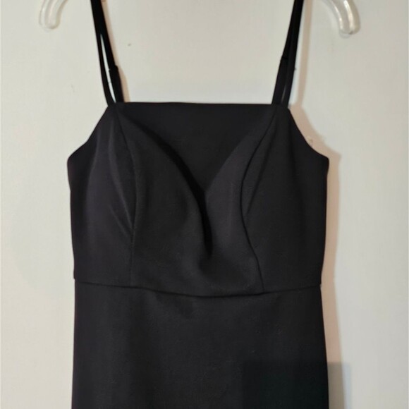 NWT Crystal Sly Elegant Black Dress Spaghetti Straps Size S - Picture 3 of 6